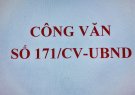 Công văn 171/CV-UBND của UBND thị trấn Kim Tân