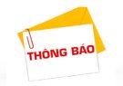 Thông báo số: 72 /TB - UBND của UBND thị trấn Kim Tân