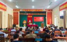 UBND thị trấn Kim Tân tổ chức hội nghị lấy ý kiến Nhân dân đối với Dự thảo Luật Đất đai (sửa đổi)