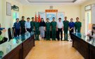 Thăm, động viên chiến sĩ mới đang huấn luyện tại Tiểu đoàn huấn luyện Trường Quân sự Quân đoàn I, đóng quân tại thành phố Tam Điệp, tỉnh Ninh Bình