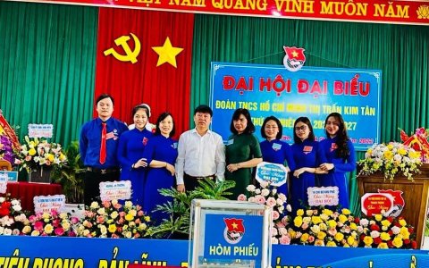 Đoàn TNCS Hồ Chí Minh thị trấn Kim Tân: Tổ chức Đại hội Đại biểu Đoàn TNCS Hồ Chí Minh Thị trấn Kim Tân lần thứ II, nhiệm kỳ 2022-2027